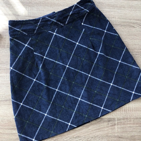 Fargo Clothing Co. Dresses & Skirts - Fargo check plaid ribbed mini a line skirt w26